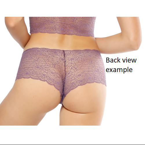 Women's Pink Luxe Lace Boxer Without Elastics